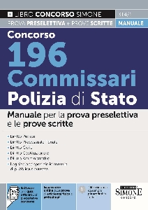 CONCORSO 196 COMMISSARI POLIZIA DI STATO