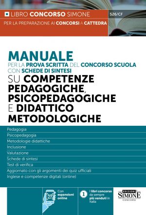 MANUALE PROVA SCRITTA COMPETENZE PEDAGOG