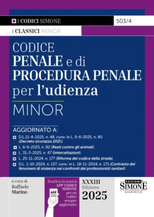 CODICE PENALE E DI PROCEDURA PENALE PER