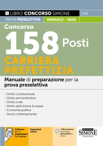 CONCORSO 158 POSTI CARRIERA PREFETTIZIA