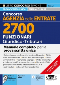 CONCORSO AGENZIA DELLE ENTRATE Â?? 2700