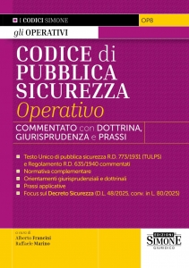 CODICE DI PUBBLICA SICUREZZA OPERATIVO Â
