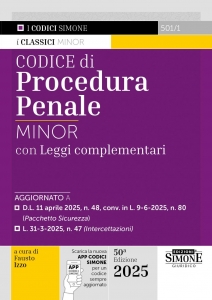 501/1 CODICE PROCEDURA PENALE MINOR