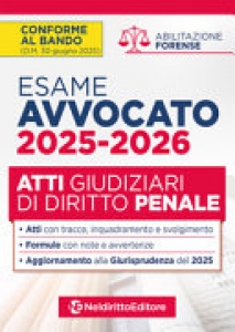 ATTI DI DIRITTO PENALE PER L'ESAME DI AV