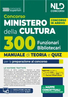 MINISTERO DELLA CULTURA  300 FUNZIONARI