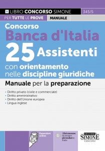 CONCORSO BANCA D'ITALIA 25 ASSISTENTI CO