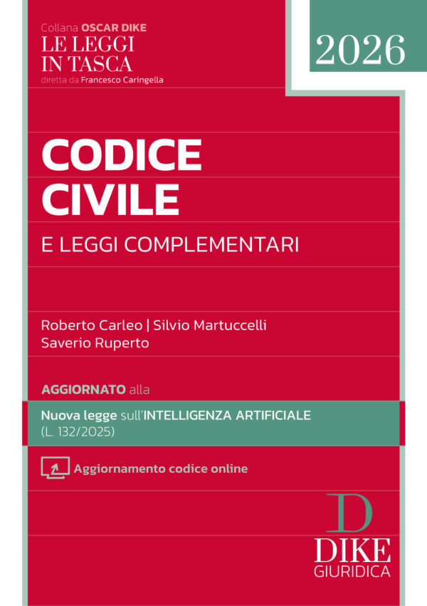CODICE CIVILE E LEGGI COMPLEMENTARI 2026