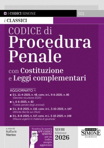 501 CODICE PROCEDURA PENALE 2026