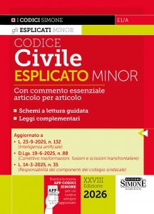 CODICE CIVILE ESPLICATO MINOR Â?? E1/A