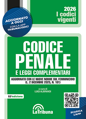 CODICE PENALE 2026