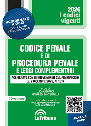 CODICE PENALE E DI PROCEDURA PENALE