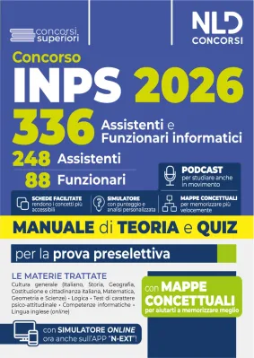 CONCORSO 336 INPS PER 248 ASSISTENTI E 8