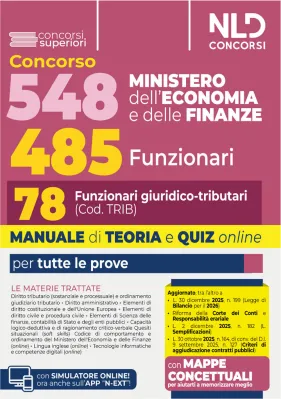 MINISTERO DELL'ECONOMIA E DELLE FINANZE 548 FUNZIONARI