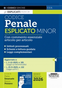 CODICE PENALE ESPLICATO MINOR – E3/A
