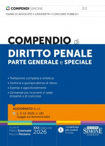 COMPENDIO DI DIRITTO PENALE PARTE GENERA