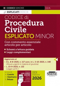 CODICE DI PROCEDURA CIVILE ESPLICATO MIN