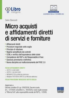 MICRO ACQUISTI E AFFIDAMENTI DIRETTI DI