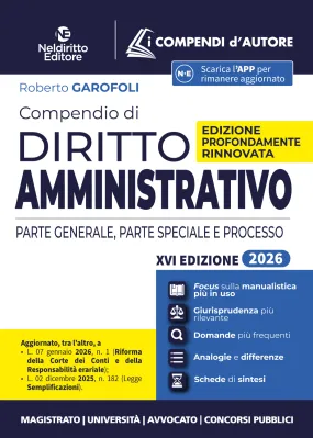 COMPENDIO DI DIRITTO AMMINISTRATIVO 2026