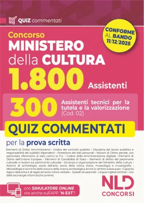 CONCORSO MINISTERO DELLA CULTURA 1800 PO