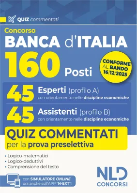 CONCORSO 160 POSTI BANCA D'ITALIA. 45 ES