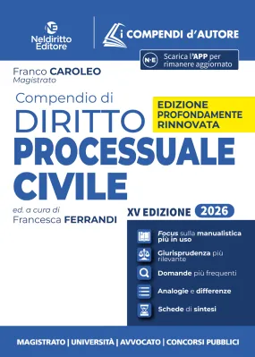 COMPENDIO DI PROCEDURA CIVILE 2026