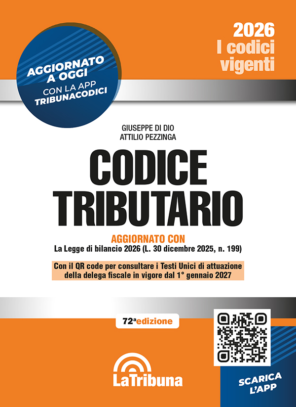 CODICE TRIBUTARIO AGGIORNATO CON LEGGE BILANCIO 2026