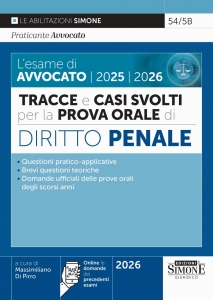 ESAME DI AVVOCATO 2025 - 2026 - TRACCE E