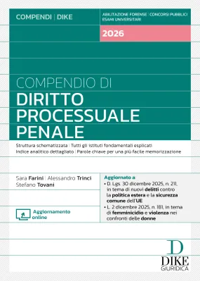COMPENDI DI DIRITTO PROCESSUALE PENALE