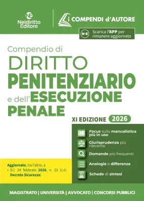 COMPENDIO DI DIRITTO PENITENZIARIO E DEL