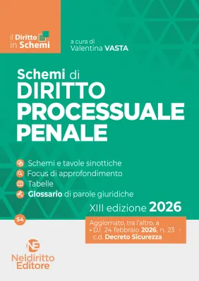 SCHEMI DI DIRITTO PROCESSUALE E PENALE