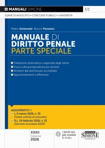 3/1 MANUALE DI DIRITTO PENALE PARTE SPEC