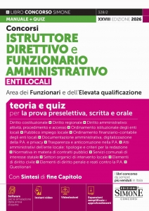 CONCORSI ISTRUTTORE DIRETTIVO E FUNZIONA