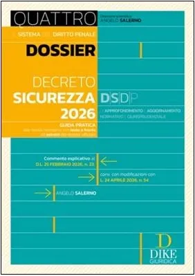 DOSSIER DECRETO SICUREZZA 2026