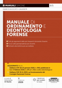 MANUALE DI ORDINAMENTO E DEONTOLOGIA FOR
