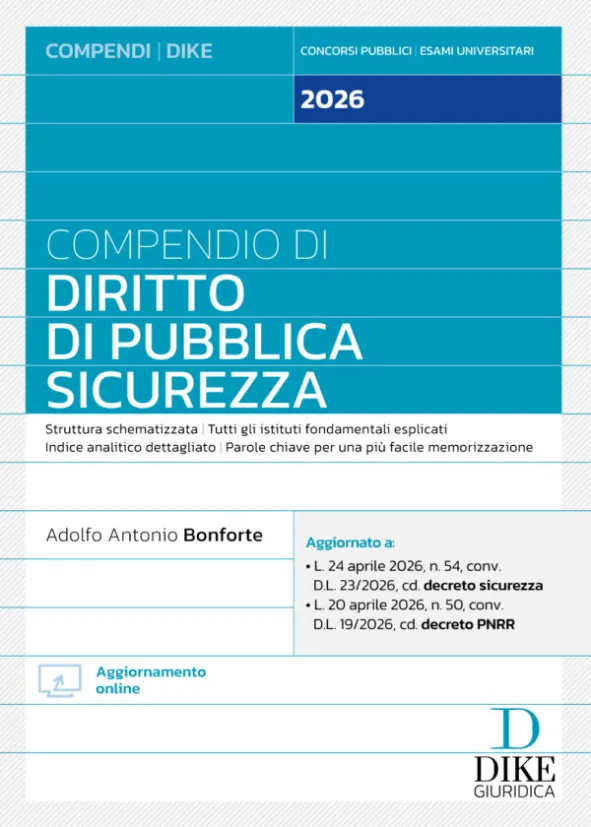 D16 COMPENDIO DIRITTO PUBBLICA SICUR.