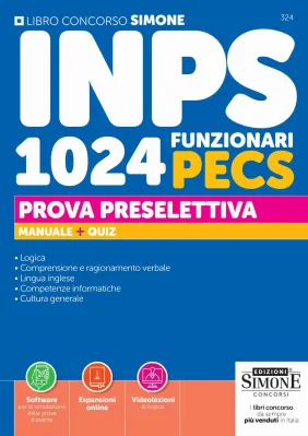 INPS 1024 FUNZIONARI PECS PROVA PRESELETTIVA