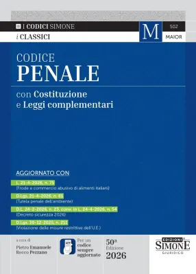 502 CODICE PENALE E LEGGI COMPLEMENTARI