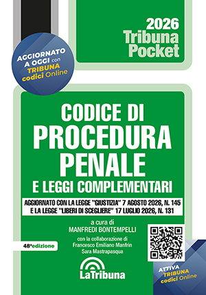 CODICE DI PROCEDURA PENALE POCKET 2026
