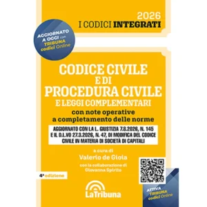 CODICE CIVILE E DI PROCEDURA CIVILE 2026